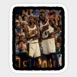 Gary Payton and Shawn Kemp Sticker